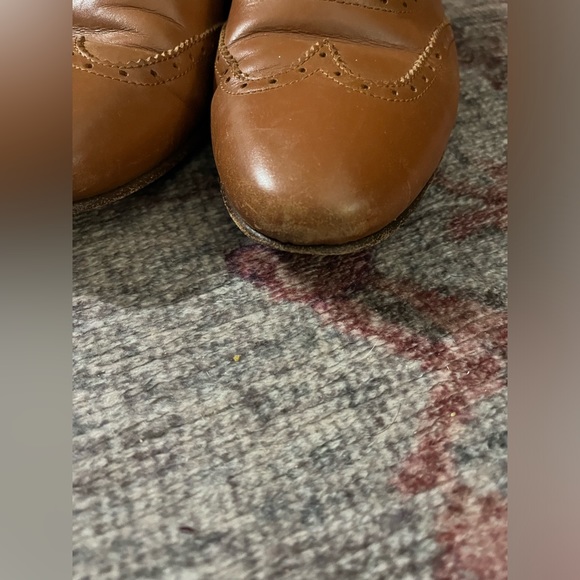 J. Crew Leather Wing-Tip Oxfords | Cognac | 6 - Picture 9 of 10